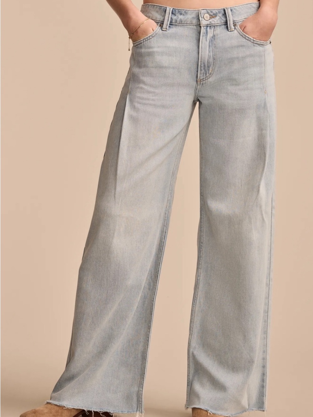 Lucky Brand Light Blue Palazzo Wide Leg Jeans - Picture 8 of 13